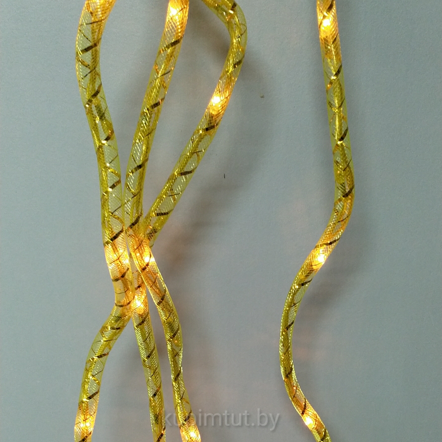 Гирлянда золотистый шнурок Rope-100-5-Y