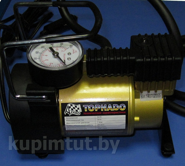Мини компрессор автомобильный TORNADO AC 580 R17/35L