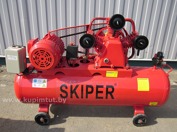 Компрессор 100л Skiper IBL3100B на напряжение 380 В 3.0 кВт